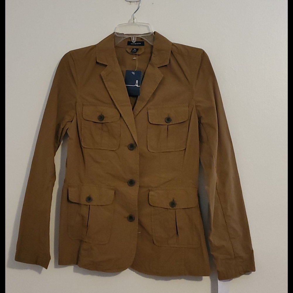 NWT Lands End Safari Style Blazer